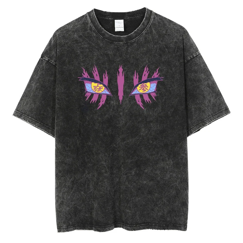 Akaza "Upper Moon Three" Vintage T-shirt - Image 3
