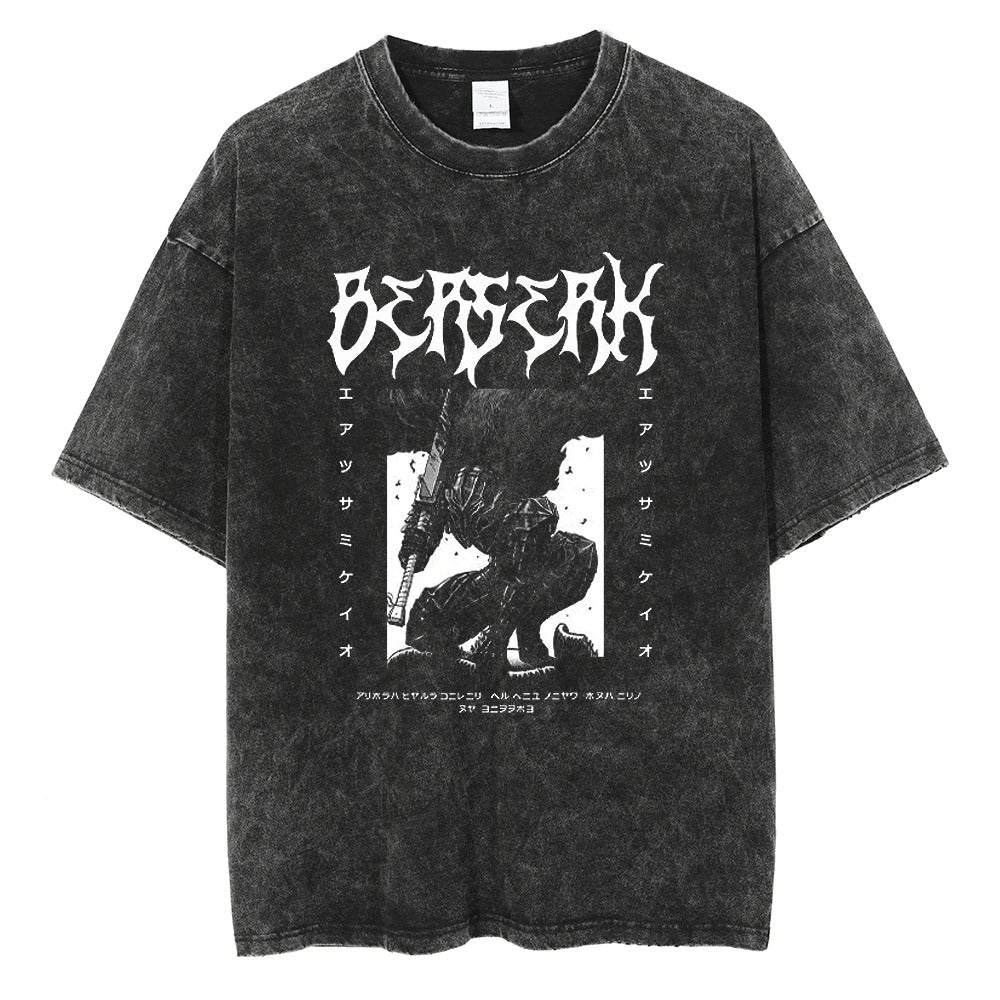 Black Swordsman Vintage T-shirt
