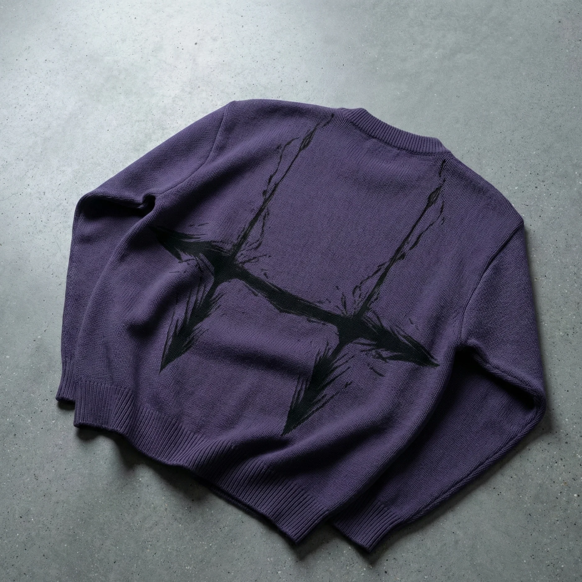 Choso Blood Manipulation Loose Knit Sweater - Image 5