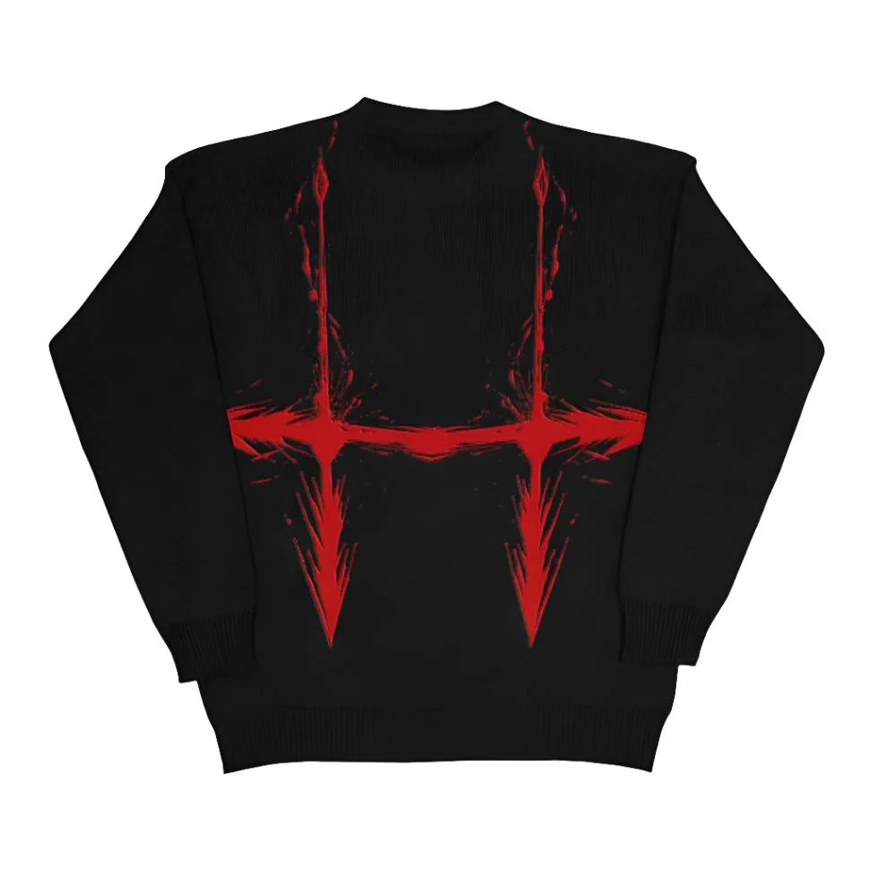 Choso Blood Manipulation Loose Knit Sweater - Image 6