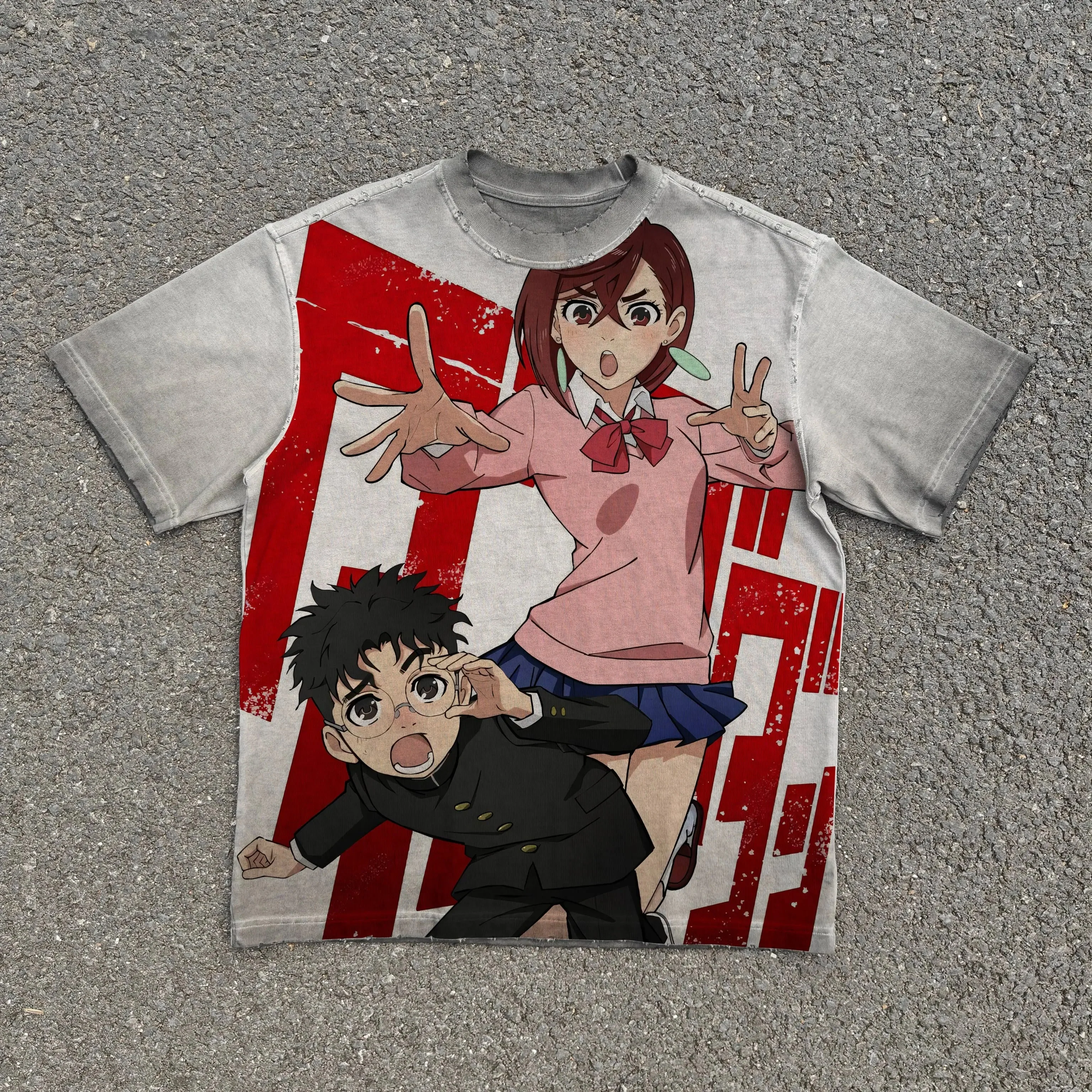 Dandadan Acid Wash T-shirt V2