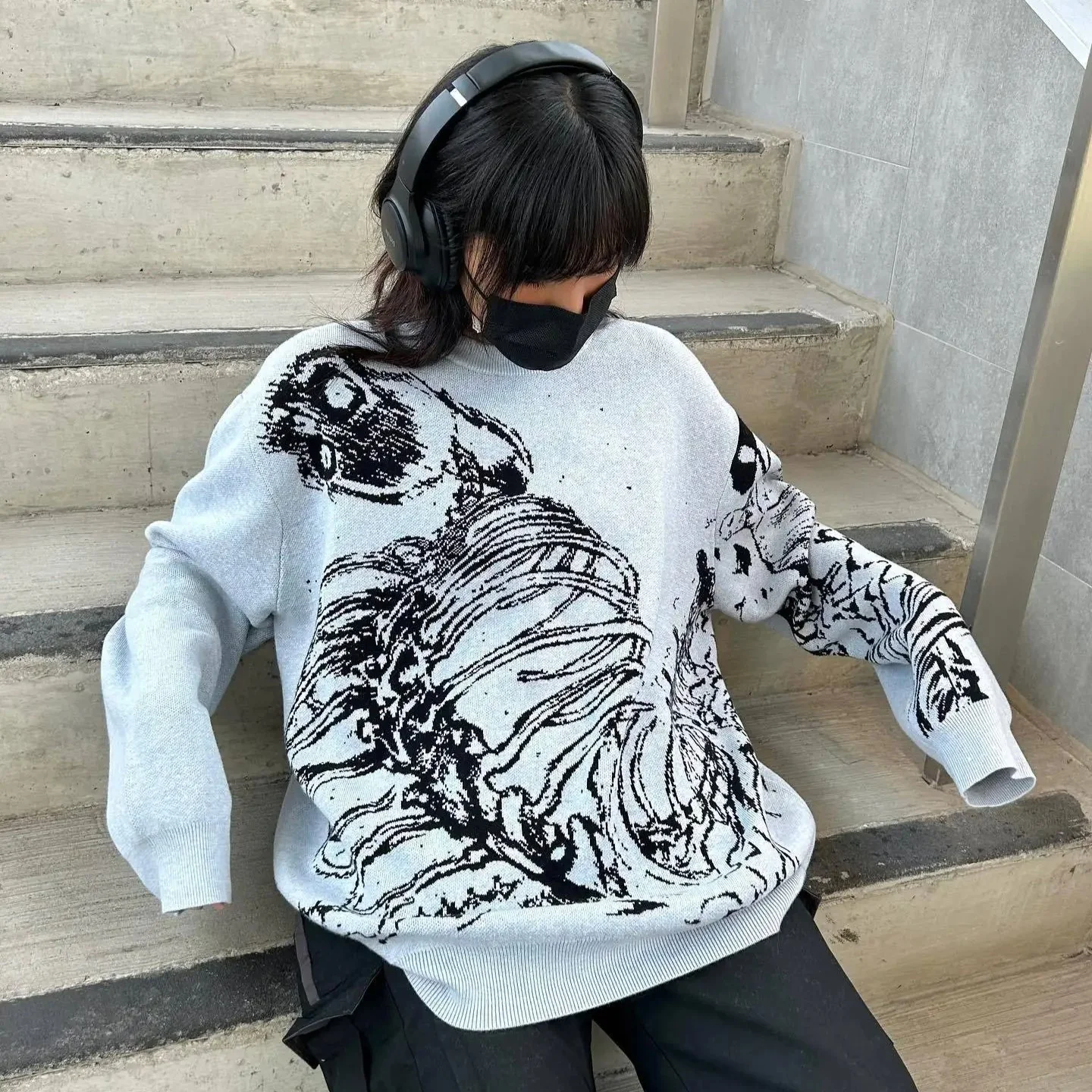 Eren‘s Transformation Loose Knit Sweater - Image 11