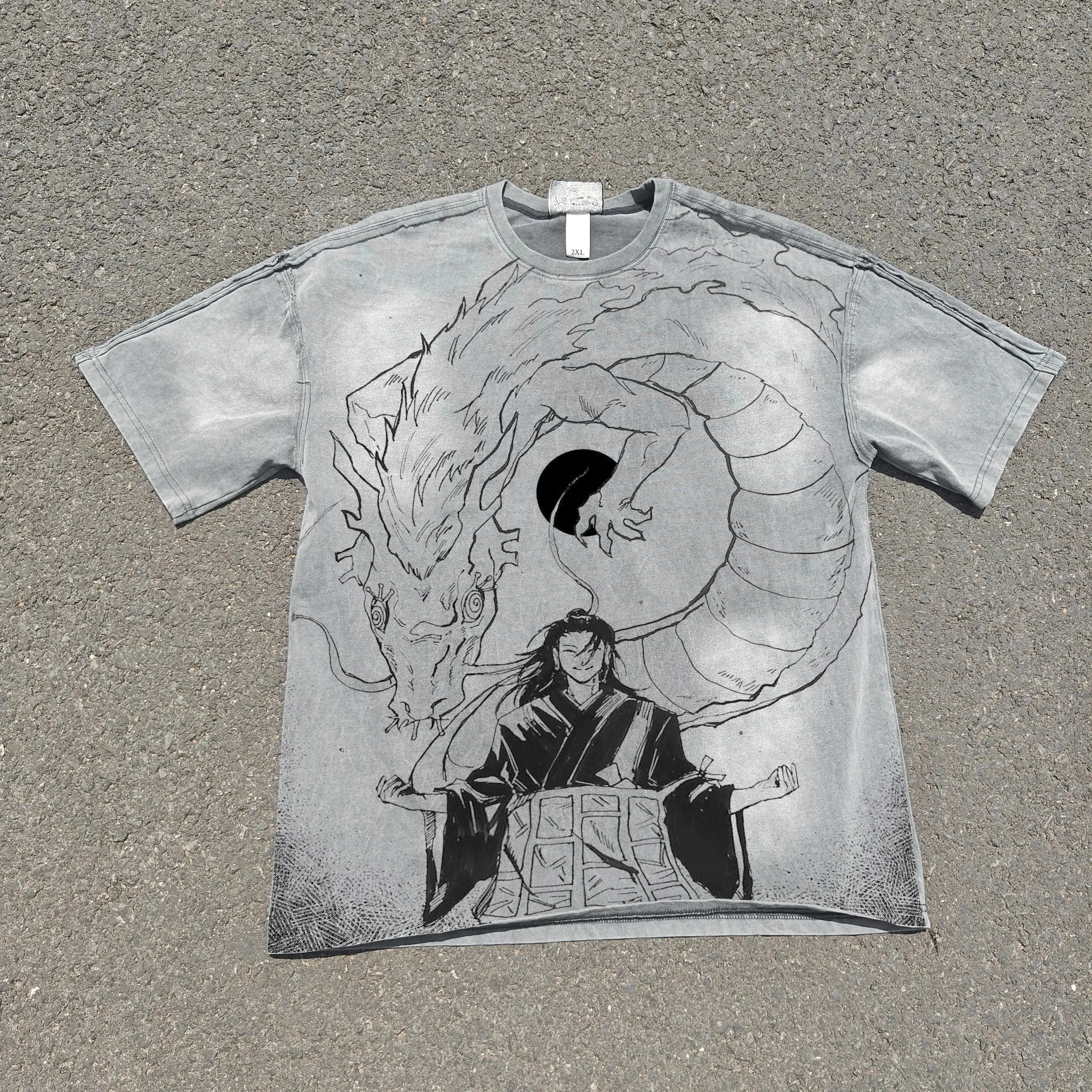 Geto Suguru Acid Wash T-shirt