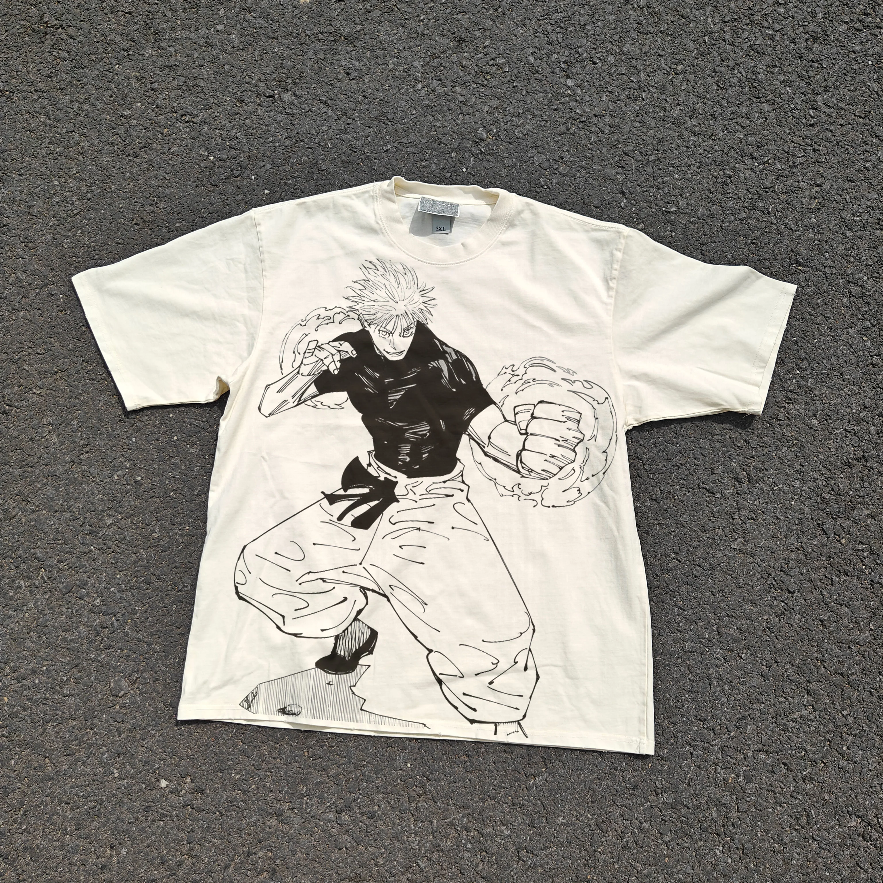 Gojo Satoru Acid Wash T-shirt - Image 2