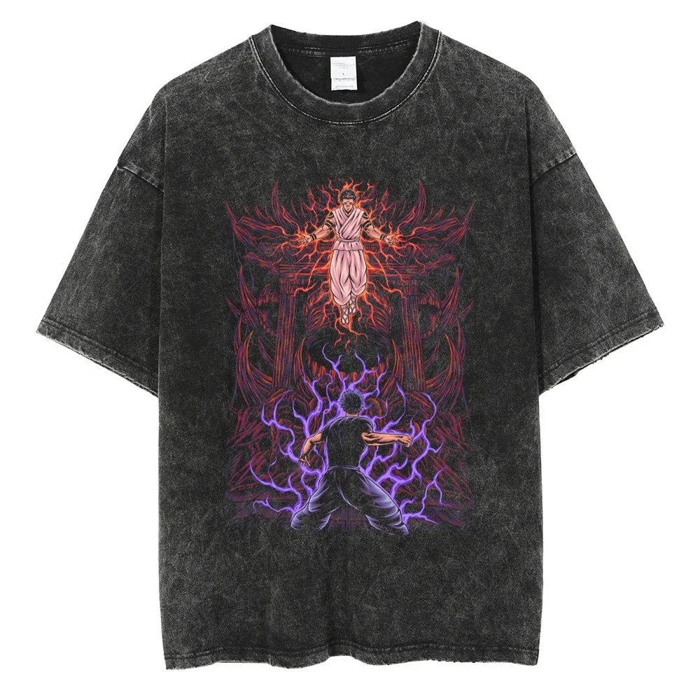 Gojo VS. Sukuna Final Battle Vintage T-shirt - Image 2