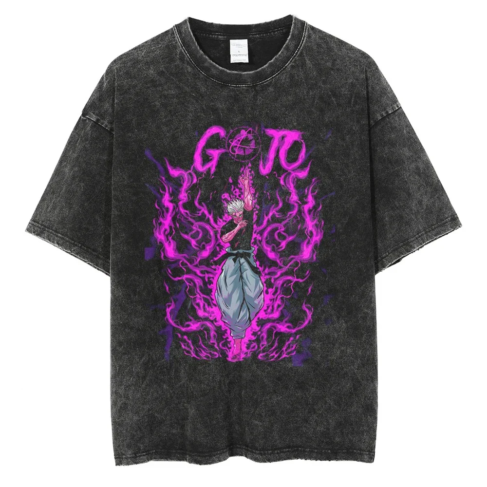 Gojo VS. Sukuna Vintage T-shirts - Image 3