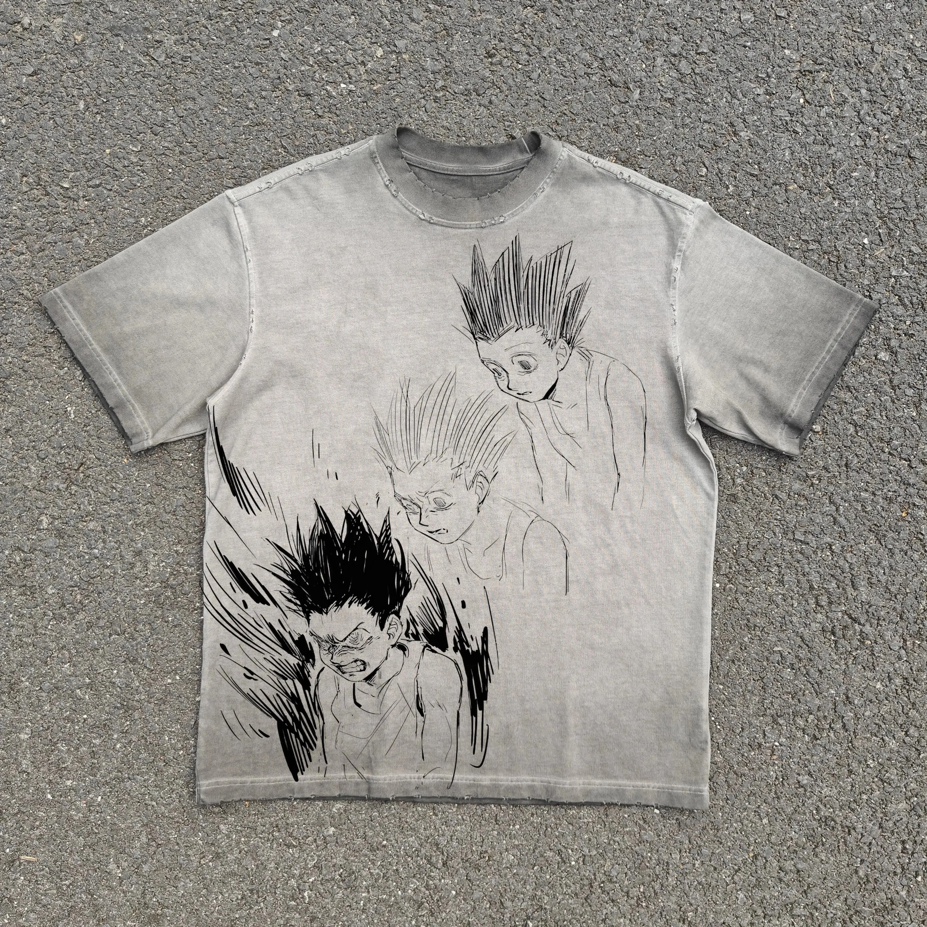 Gon "Jajanken Kid" Acid Wash T-shirt