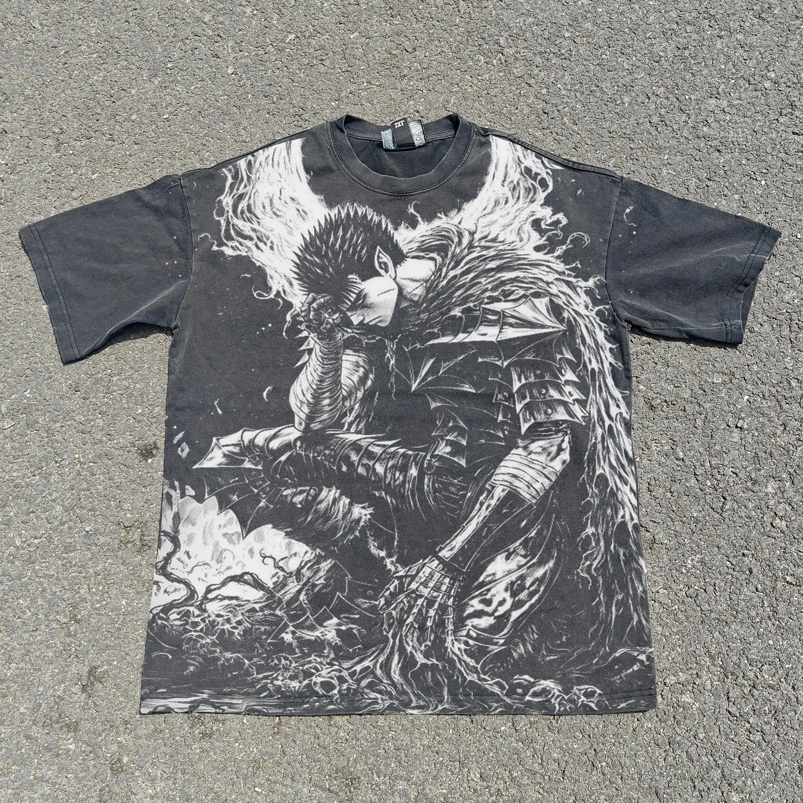 Guts "Struggler" Acid Wash T-shirt