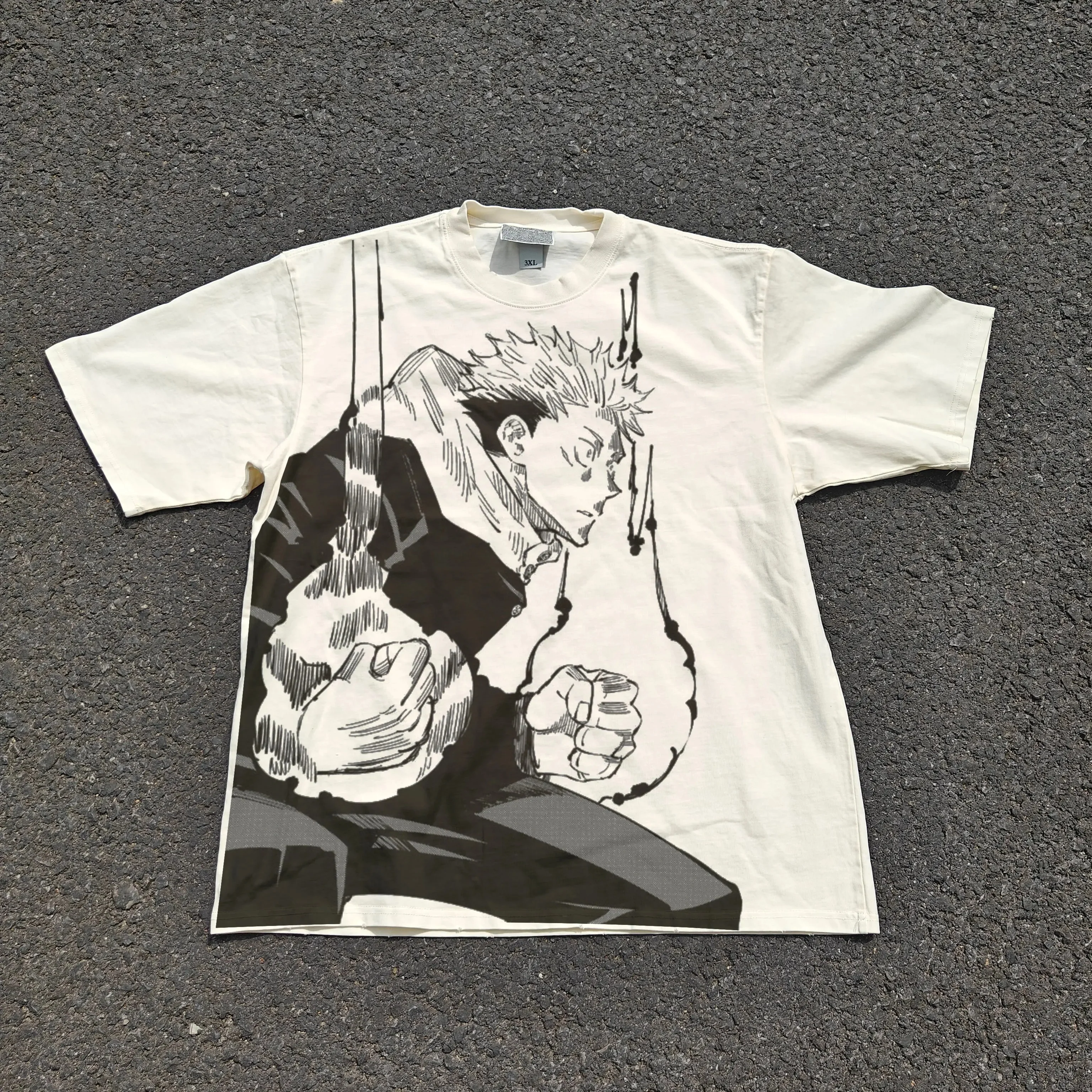 Itadori Yuji Acid Wash T-shirt