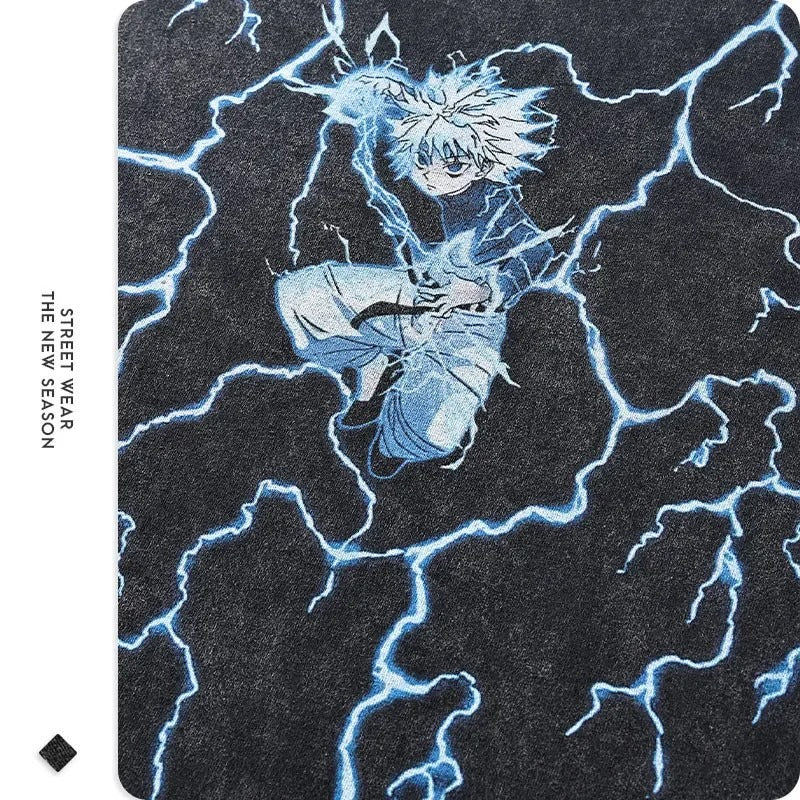 Killua "Godspeed" Vintage T-shirt - Image 3