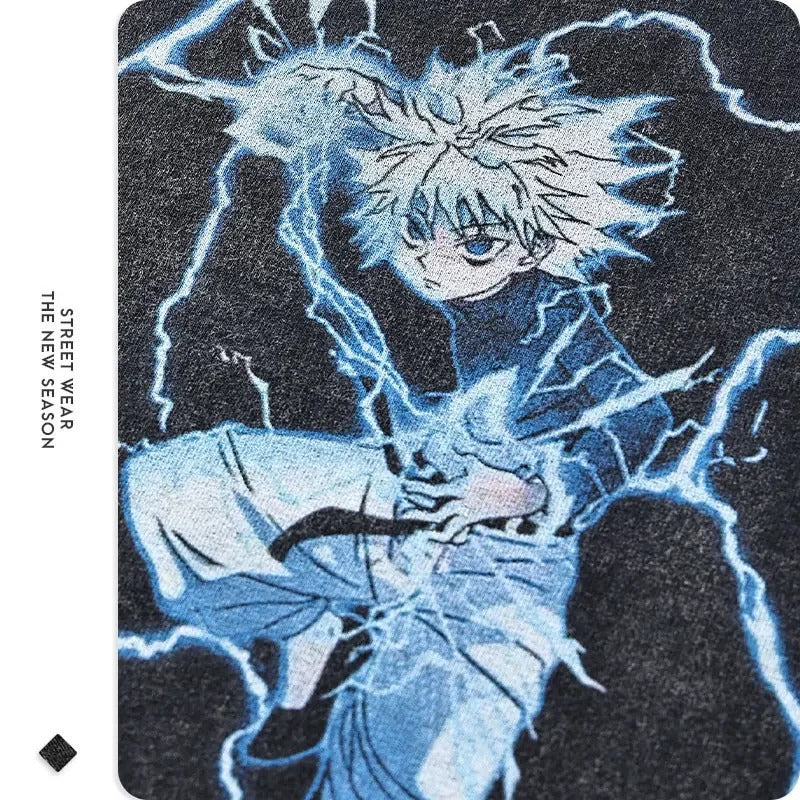Killua "Godspeed" Vintage T-shirt - Image 4