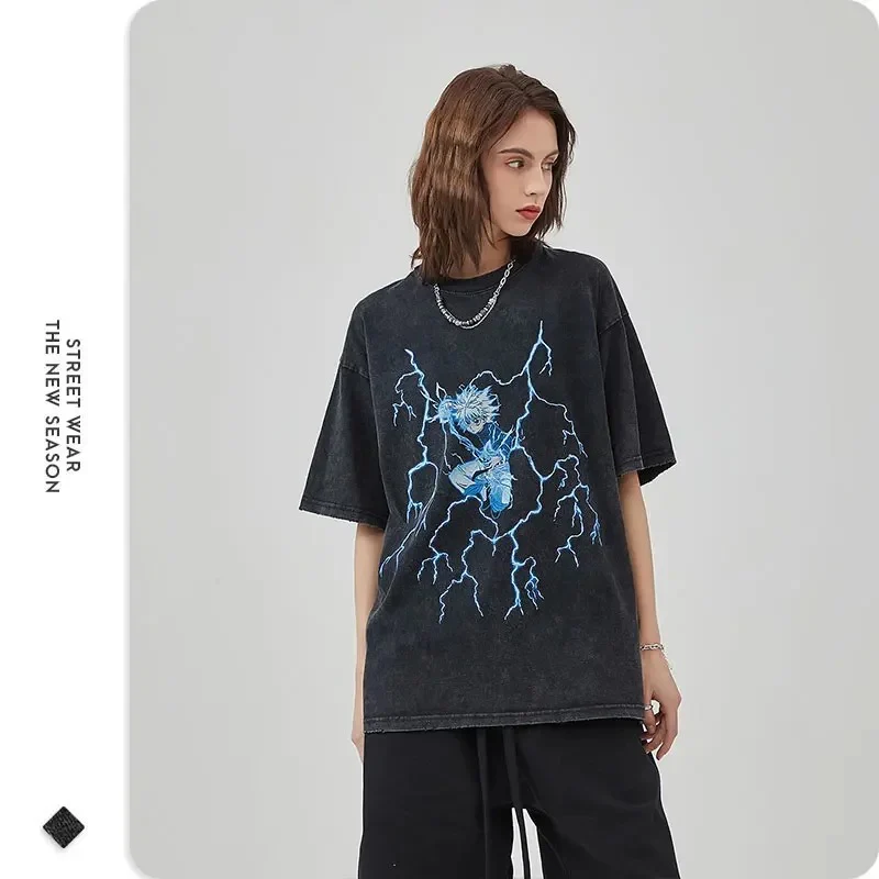 Killua "Godspeed" Vintage T-shirt - Image 5