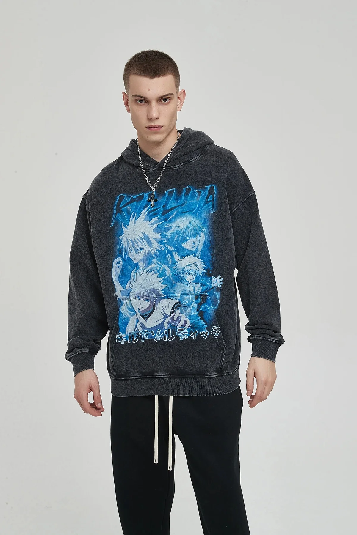 Killua Vintage Hoodie - Image 4
