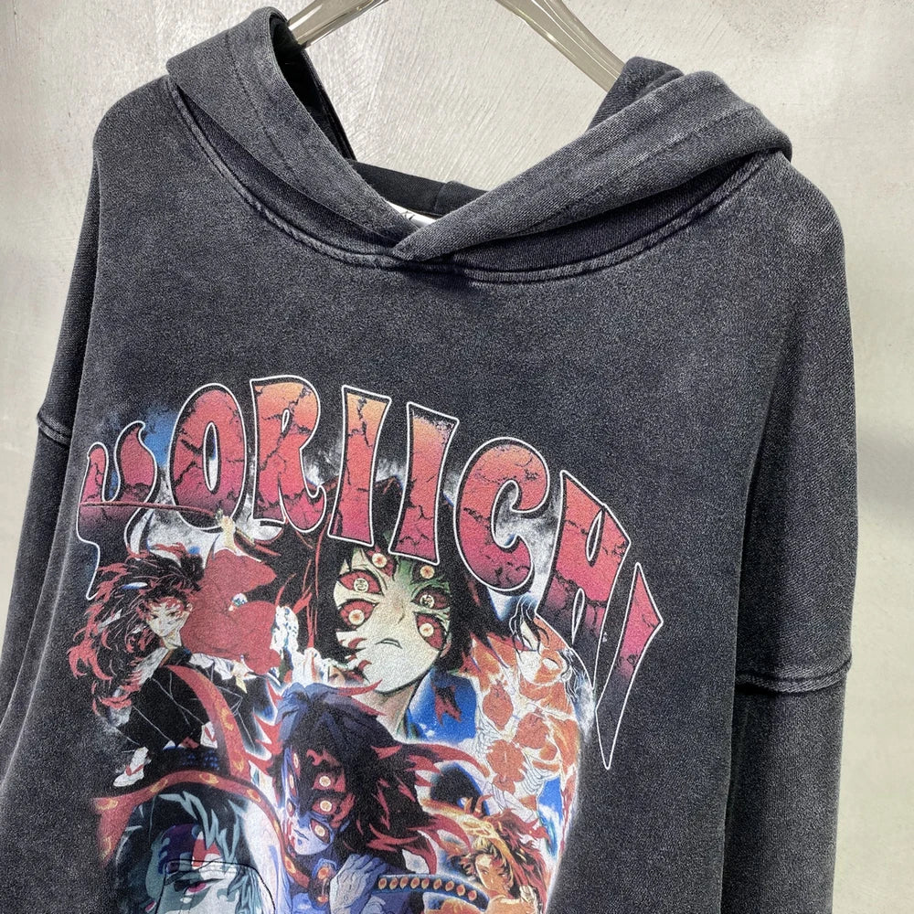 Kokushibo X Yoriichi Vintage Hoodie - Image 6