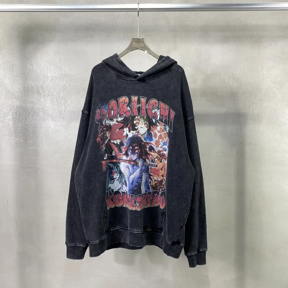 Kokushibo X Yoriichi Vintage Hoodie - Image 9