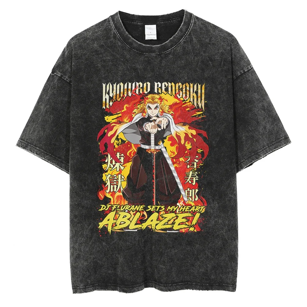 Kyojuro Rengoku Vintage T-shirts Pack - Image 7
