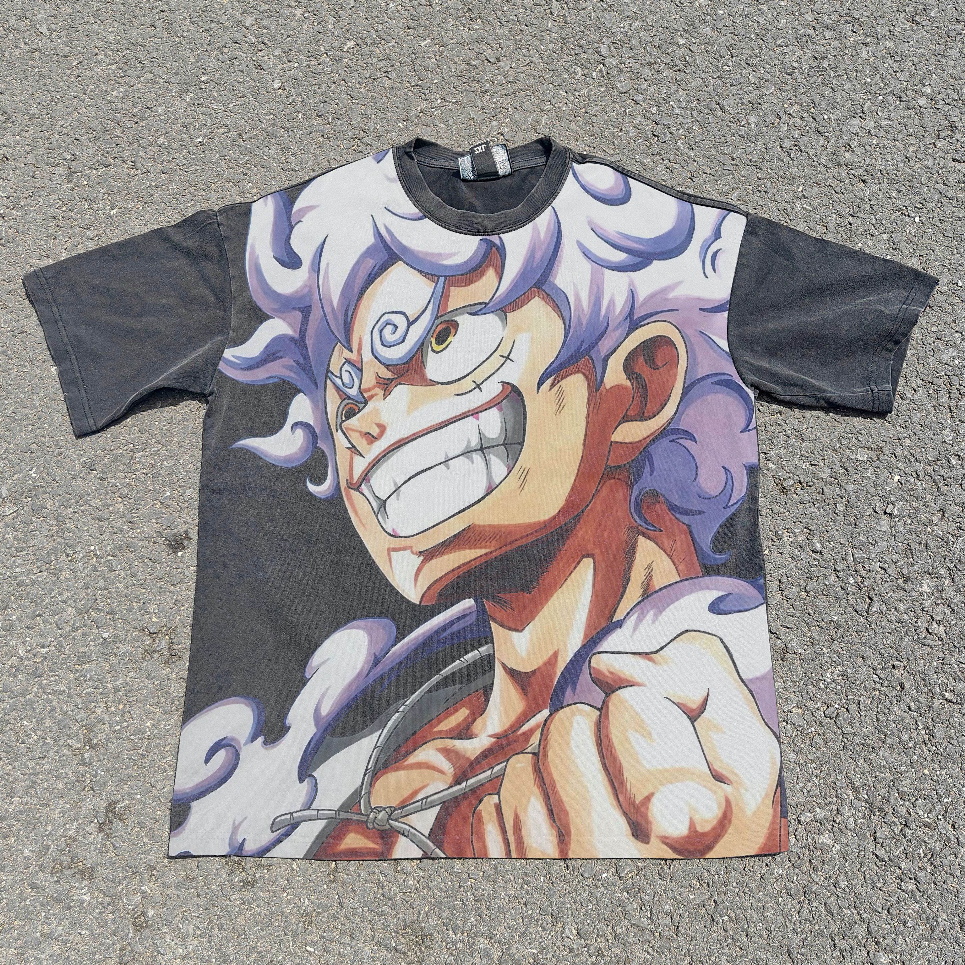 Luffy "Gear 5" Acid Wash T-shirt