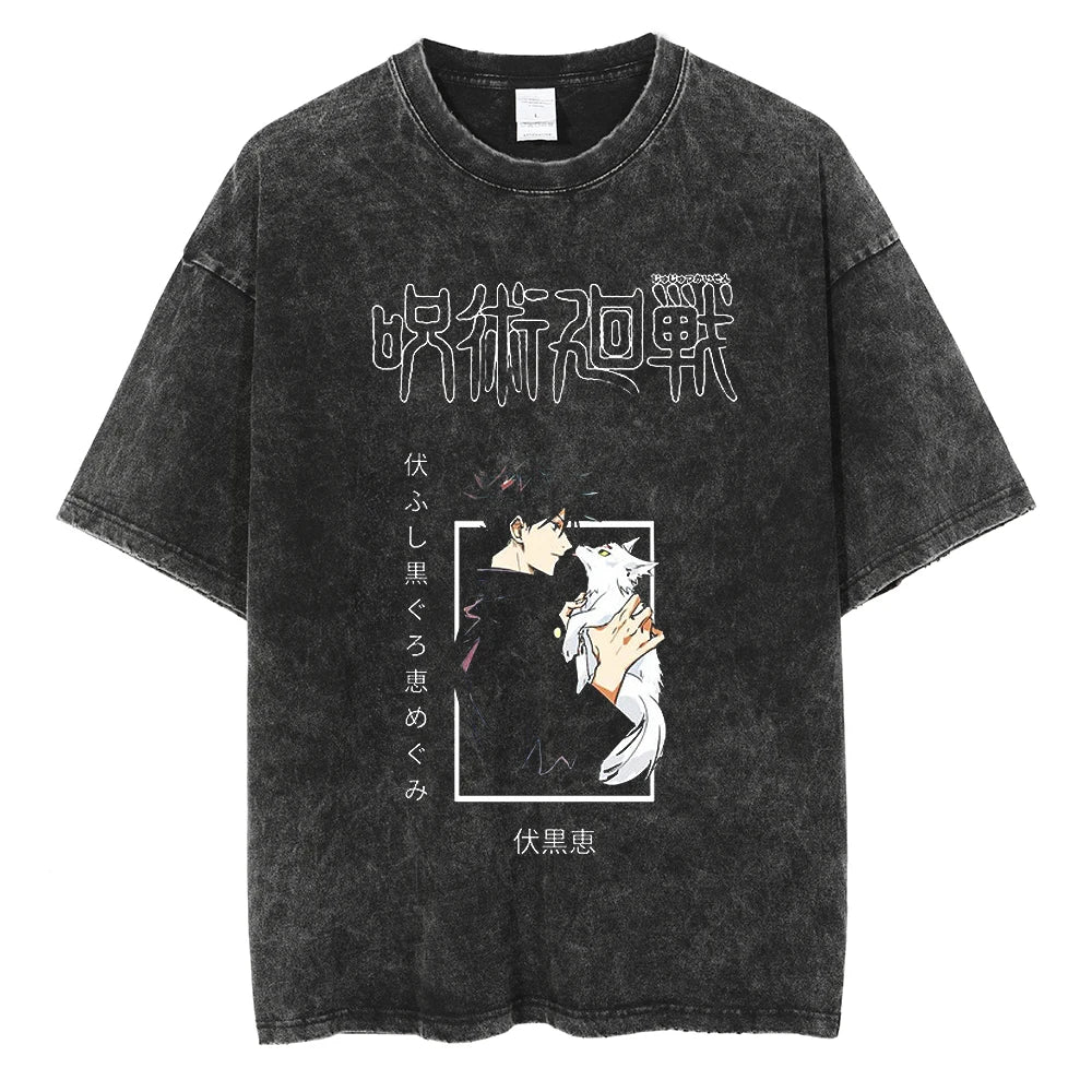 Megumi Fushiguro Vintage T-shirts Pack - Image 5