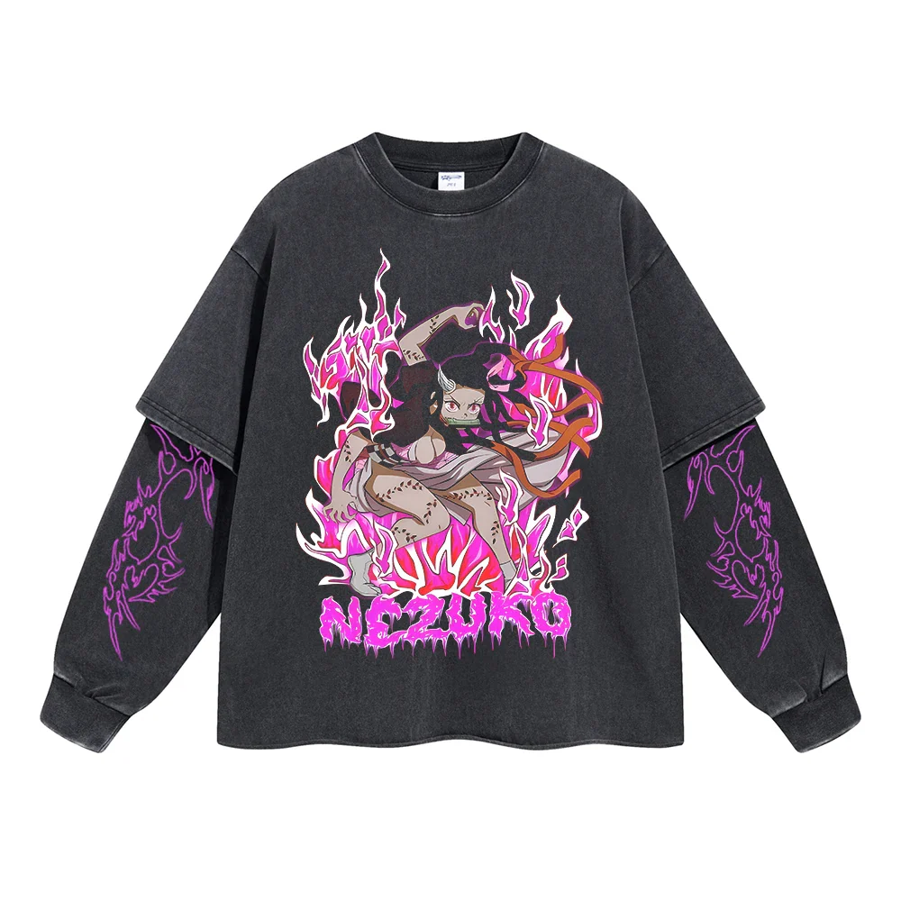 Nezuko Kamado Vintage Double Sleeve T-shirt