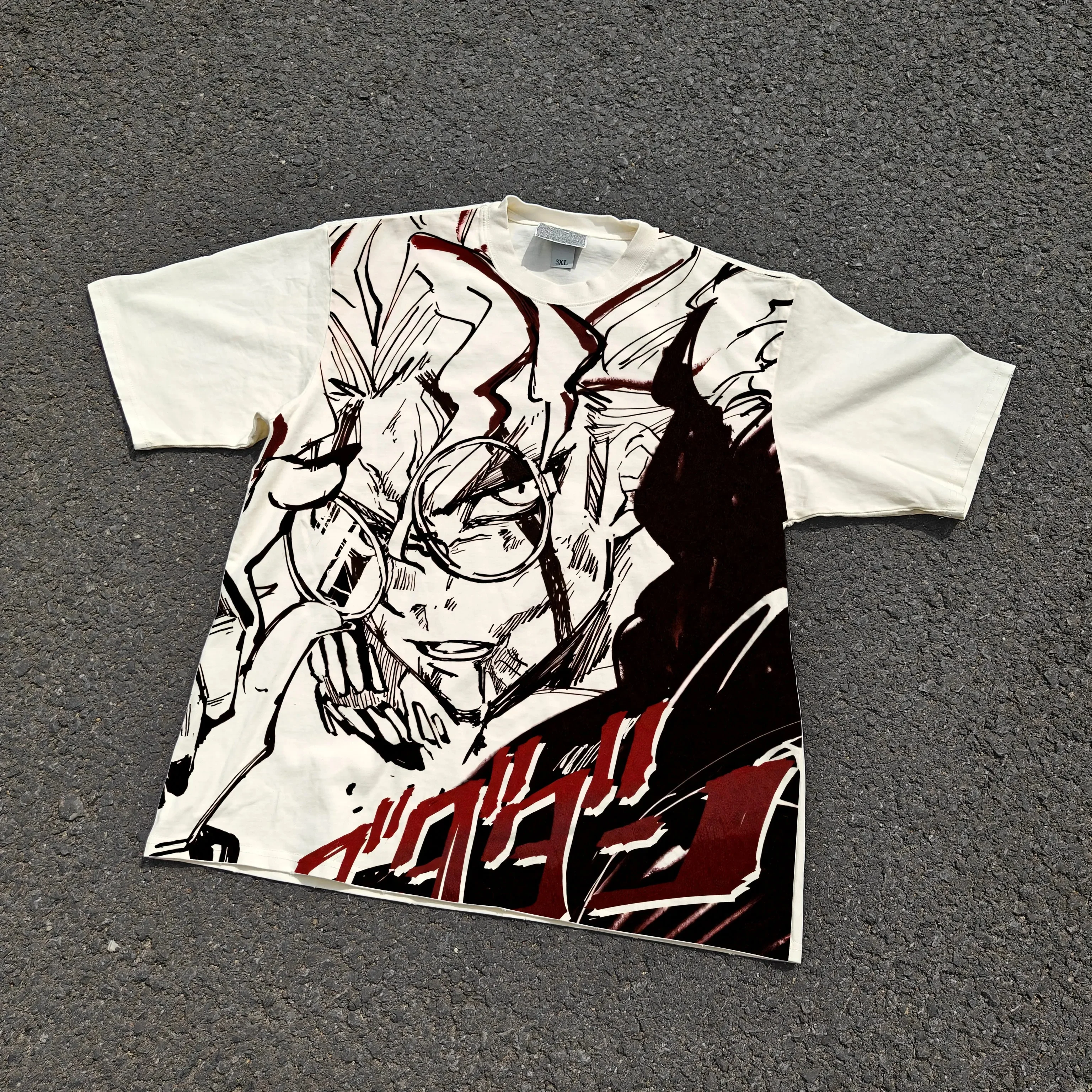 Okarun "Cursed Rocket" Acid Wash T-shirt