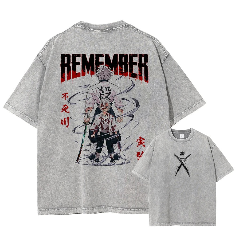 Sanemi "Remember" Vintage T-shirt - Image 5