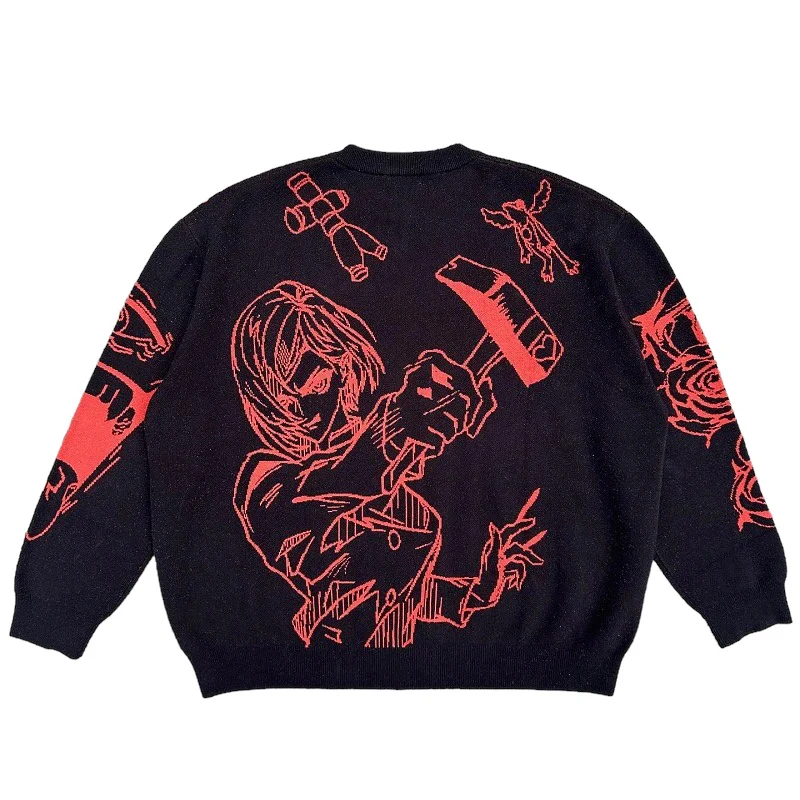 Sukuna X Nobara Loose Knit Sweater - Image 2