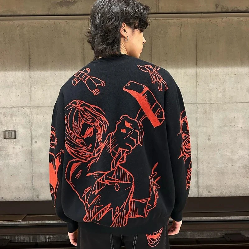 Sukuna X Nobara Loose Knit Sweater - Image 8