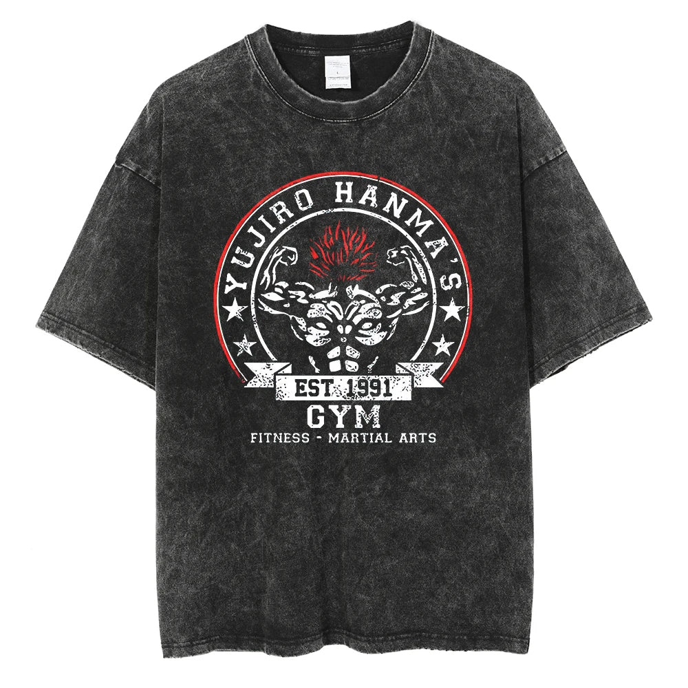 Yujiro Hanma's Gym Vintage T-shirt - Image 2