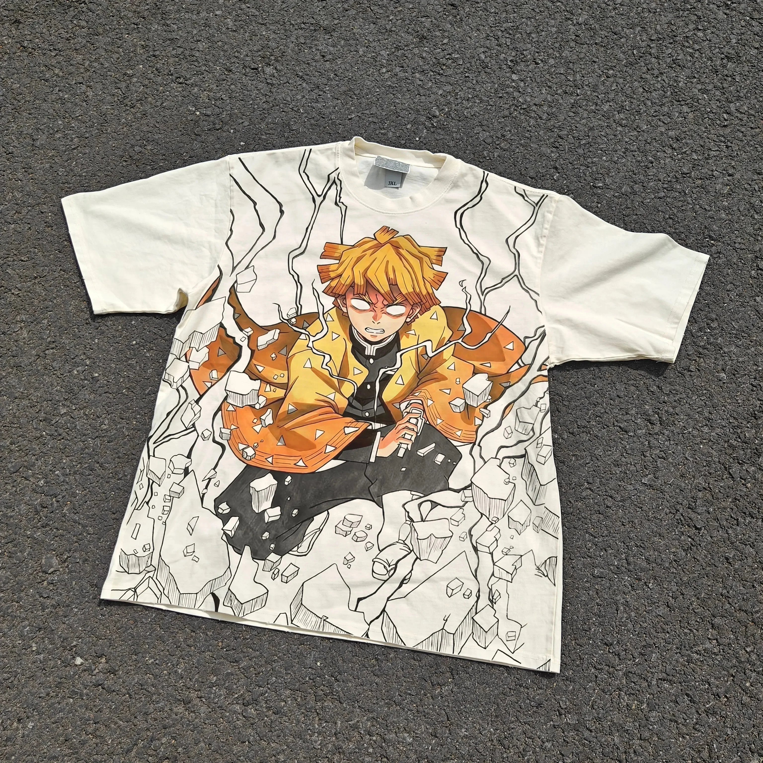 Zenitsu "God Speed" Acid Wash T-shirt